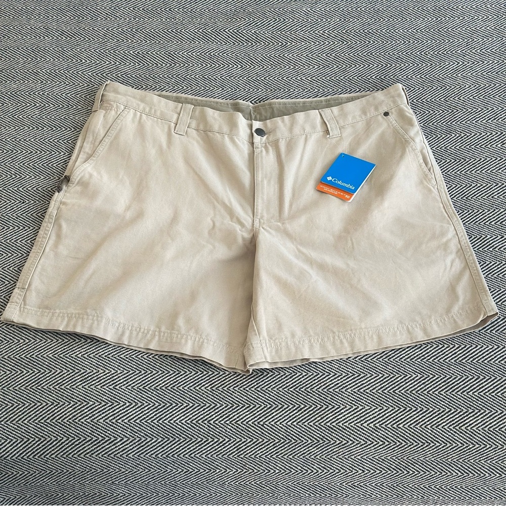 Columbia Modern Classic Chino Shorts 40x8 NWT Omni Shade Khaki Outdoor Gorpcore